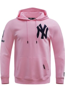 Pro Standard New York Yankees Mens Pink Chenille Fashion Hood