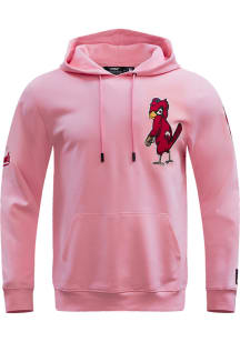 Pro Standard St Louis Cardinals Mens Pink Chenille Fashion Hood
