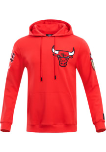 Pro Standard Chicago Bulls Mens Red Chenille Fashion Hood