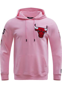 Pro Standard Chicago Bulls Mens Pink Chenille Fashion Hood