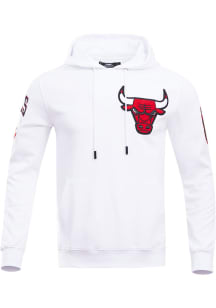 Pro Standard Chicago Bulls Mens White Chenille Fashion Hood