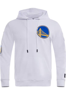 Pro Standard Golden State Warriors Mens White Chenille Fashion Hood