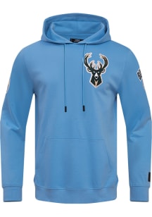 Pro Standard Milwaukee Bucks Mens Blue Chenille Fashion Hood