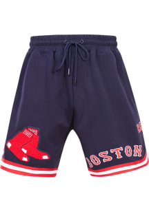 Pro Standard Boston Red Sox Mens Navy Blue Chenille Shorts