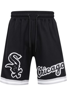 Pro Standard Chicago White Sox Mens Black Chenille Shorts