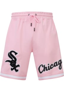 Pro Standard Chicago White Sox Mens Pink Chenille Shorts