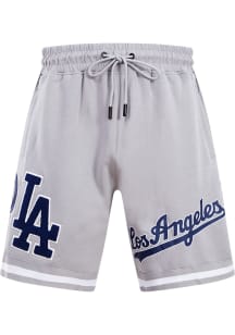 Pro Standard Los Angeles Dodgers Mens Grey Chenille Shorts