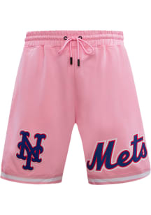 Pro Standard New York Mets Mens Pink Chenille Shorts
