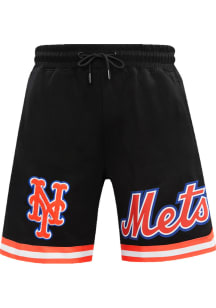 Pro Standard New York Mets Mens Black Chenille Shorts