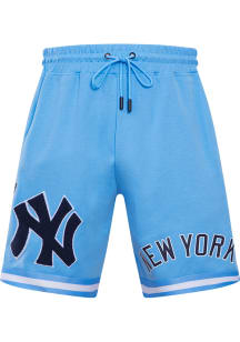 Pro Standard New York Yankees Mens Blue Chenille Shorts