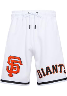 Pro Standard San Francisco Giants Mens White Chenille Shorts