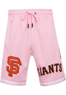 Pro Standard San Francisco Giants Mens Pink Chenille Shorts