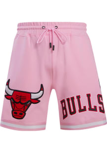 Pro Standard Chicago Bulls Mens Pink Chenille Shorts
