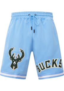 Pro Standard Milwaukee Bucks Mens Blue Chenille Shorts