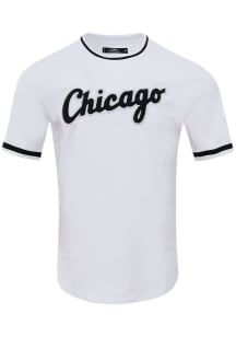 Pro Standard Chicago White Sox White Chenille Short Sleeve Fashion T Shirt