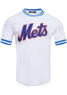 Pro Standard New York Mets White Chenille Short Sleeve Fashion T Shirt