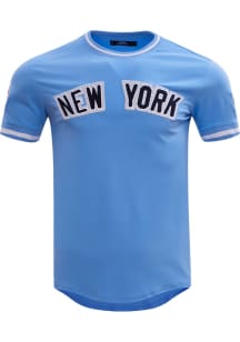 Pro Standard New York Yankees Blue Chenille Short Sleeve Fashion T Shirt