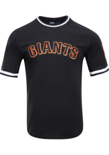Pro Standard San Francisco Giants Black Chenille Short Sleeve Fashion T Shirt