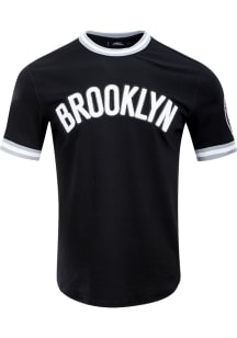Pro Standard Brooklyn Nets Black Chenille Short Sleeve Fashion T Shirt