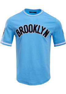 Pro Standard Brooklyn Nets Blue Chenille Short Sleeve Fashion T Shirt