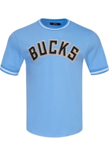 Pro Standard Milwaukee Bucks Blue Chenille Short Sleeve Fashion T Shirt