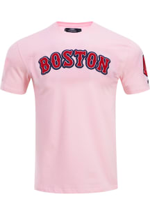 Pro Standard Boston Red Sox Pink Chenille Short Sleeve Fashion T Shirt