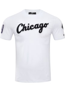 Pro Standard Chicago White Sox White Chenille Short Sleeve Fashion T Shirt