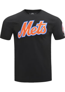 Pro Standard New York Mets Black Chenille Short Sleeve Fashion T Shirt