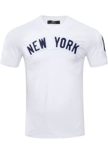 Pro Standard New York Yankees White Chenille Short Sleeve Fashion T Shirt