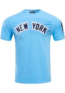 Pro Standard New York Yankees Blue Chenille Short Sleeve Fashion T Shirt