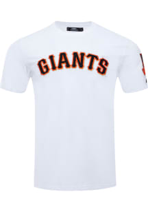 Pro Standard San Francisco Giants White Chenille Short Sleeve Fashion T Shirt