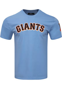 Pro Standard San Francisco Giants Blue Chenille Short Sleeve Fashion T Shirt