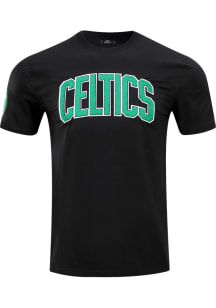 Pro Standard Boston Celtics Black Chenille Short Sleeve Fashion T Shirt