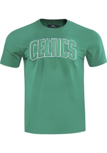 Pro Standard Boston Celtics Green Chenille Short Sleeve Fashion T Shirt