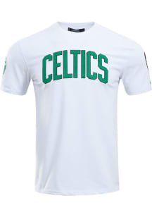 Pro Standard Boston Celtics White Chenille Short Sleeve Fashion T Shirt