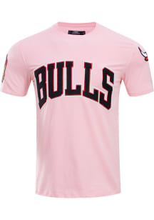 Pro Standard Chicago Bulls Pink Chenille Short Sleeve Fashion T Shirt