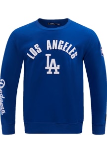 Pro Standard Los Angeles Dodgers Mens Blue Classic Long Sleeve Fashion Sweatshirt