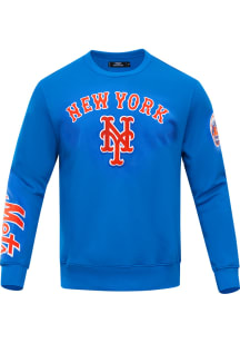 Pro Standard New York Mets Mens Blue Classic Long Sleeve Fashion Sweatshirt
