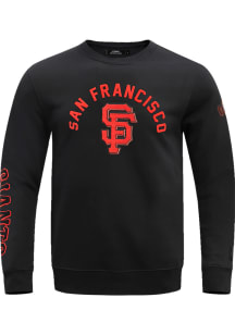 Pro Standard San Francisco Giants Mens Black Classic Long Sleeve Fashion Sweatshirt