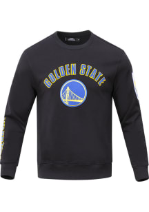 Pro Standard Golden State Warriors Mens Black Classic Long Sleeve Fashion Sweatshirt