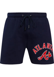 Pro Standard Atlanta Braves Mens Navy Blue Classic Shorts