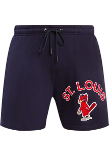 Pro Standard St Louis Cardinals Mens Navy Blue Classic Shorts