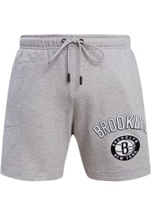 Pro Standard Brooklyn Nets Mens Grey Classic Shorts