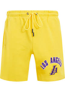 Pro Standard Los Angeles Lakers Mens Yellow Classic Shorts