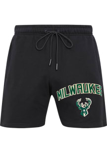 Pro Standard Milwaukee Bucks Mens Black Classic Shorts