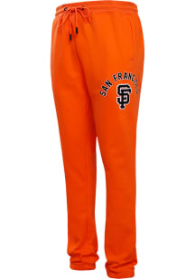 Pro Standard San Francisco Giants Mens Orange Classic Fashion Sweatpants