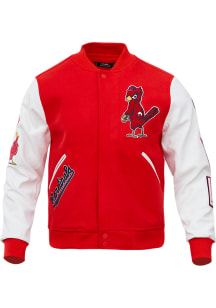 Pro Standard St Louis Cardinals Mens Red Wool Varsity Heavyweight Jacket