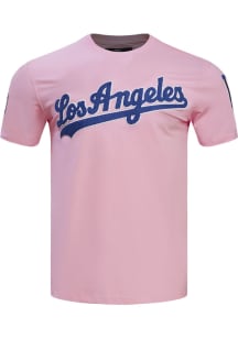 Pro Standard Los Angeles Dodgers Pink Team Short Sleeve Fashion T Shirt