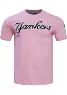 Pro Standard New York Yankees Pink Team Short Sleeve Fashion T Shirt