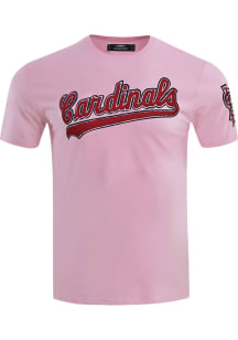 Pro Standard St Louis Cardinals Pink Team Short Sleeve Fashion T Shirt